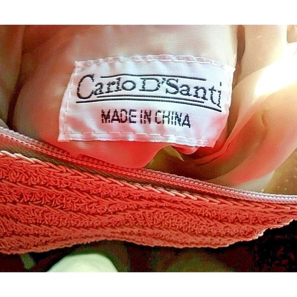 Carlo D'Santi Womens Purse Tan Crochet - Picture 4 of 5